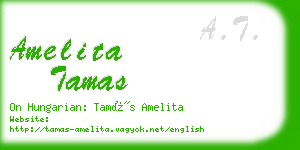 amelita tamas business card